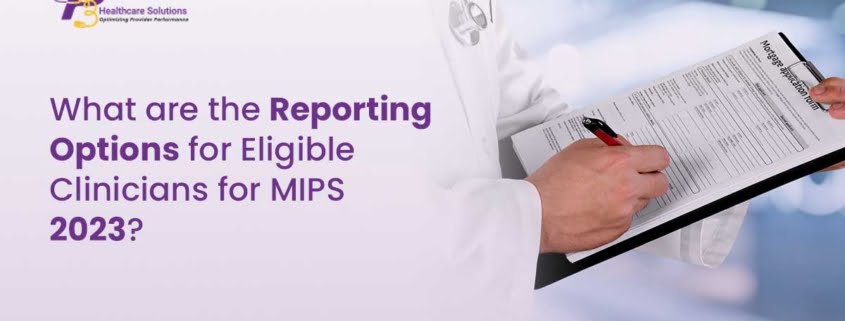 What are the Reporting Options for Eligible Clinicians for MIPS 2023?